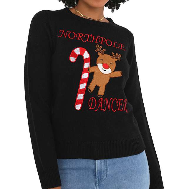 BRAVE SOUL Dancer X-Mas Damen Pullover LKX-248DANCERA