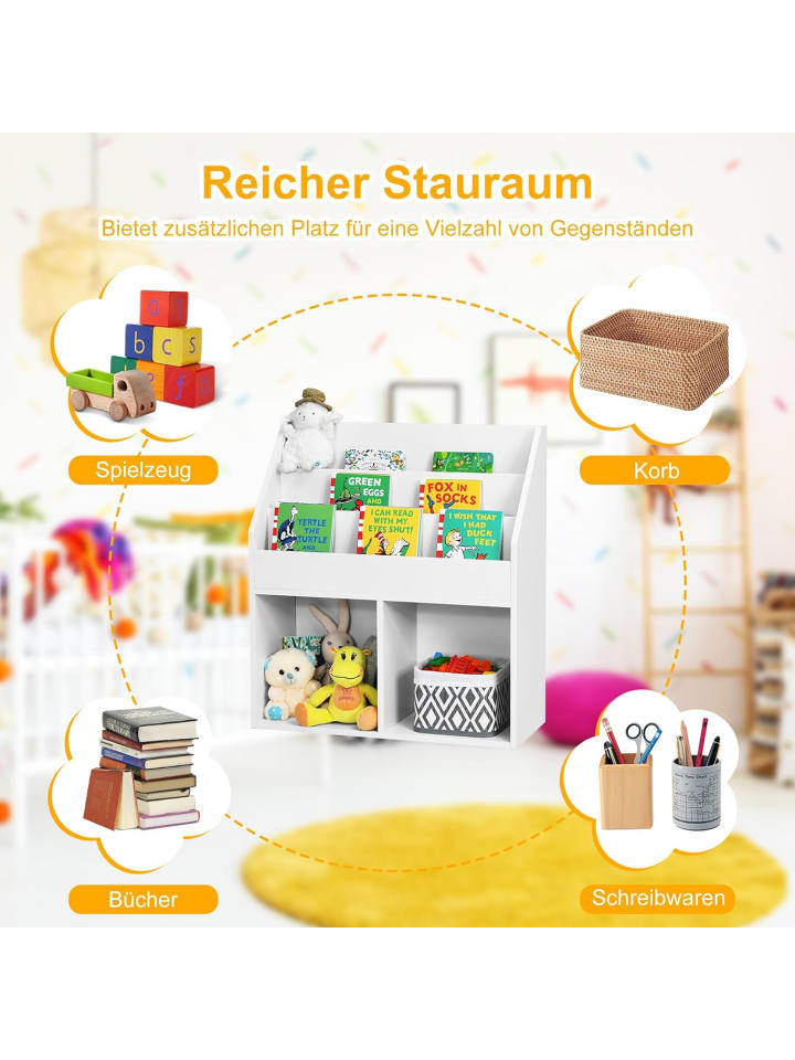 COSTWAY Spielzeugregal in Weiß günstig kaufen onesize