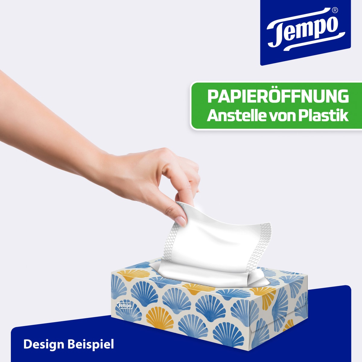 Tempo Taschentücher Light Box, 70 St