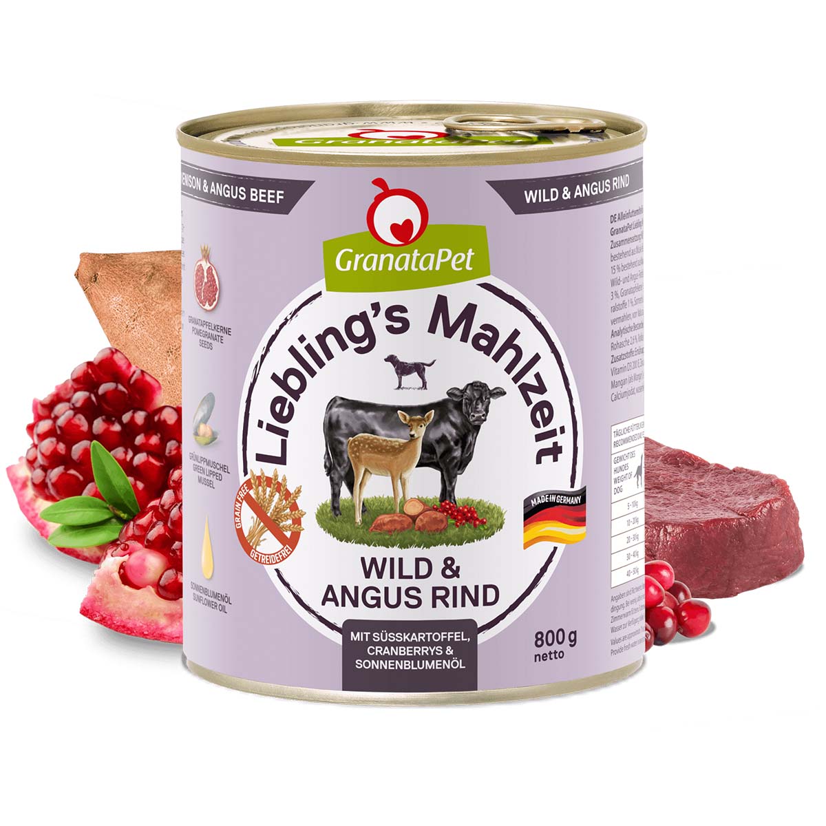 GranataPet Liebling's Mahlzeit Wild und Angus Rind bei ZooRoyal