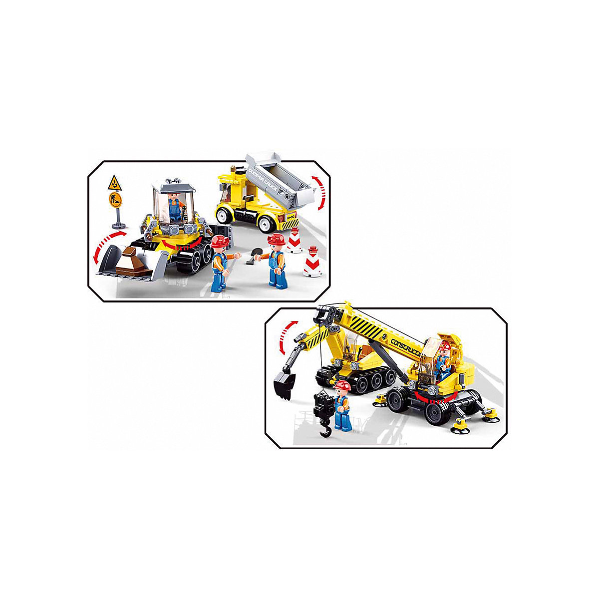 Baustellenfahrzeuge Set (463 Teile)