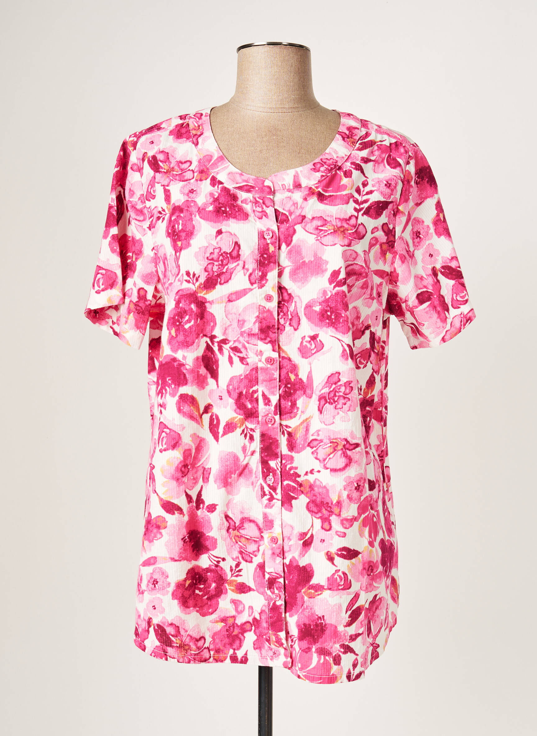 Ciso Tuniquemanchecourte Femme couleur rose