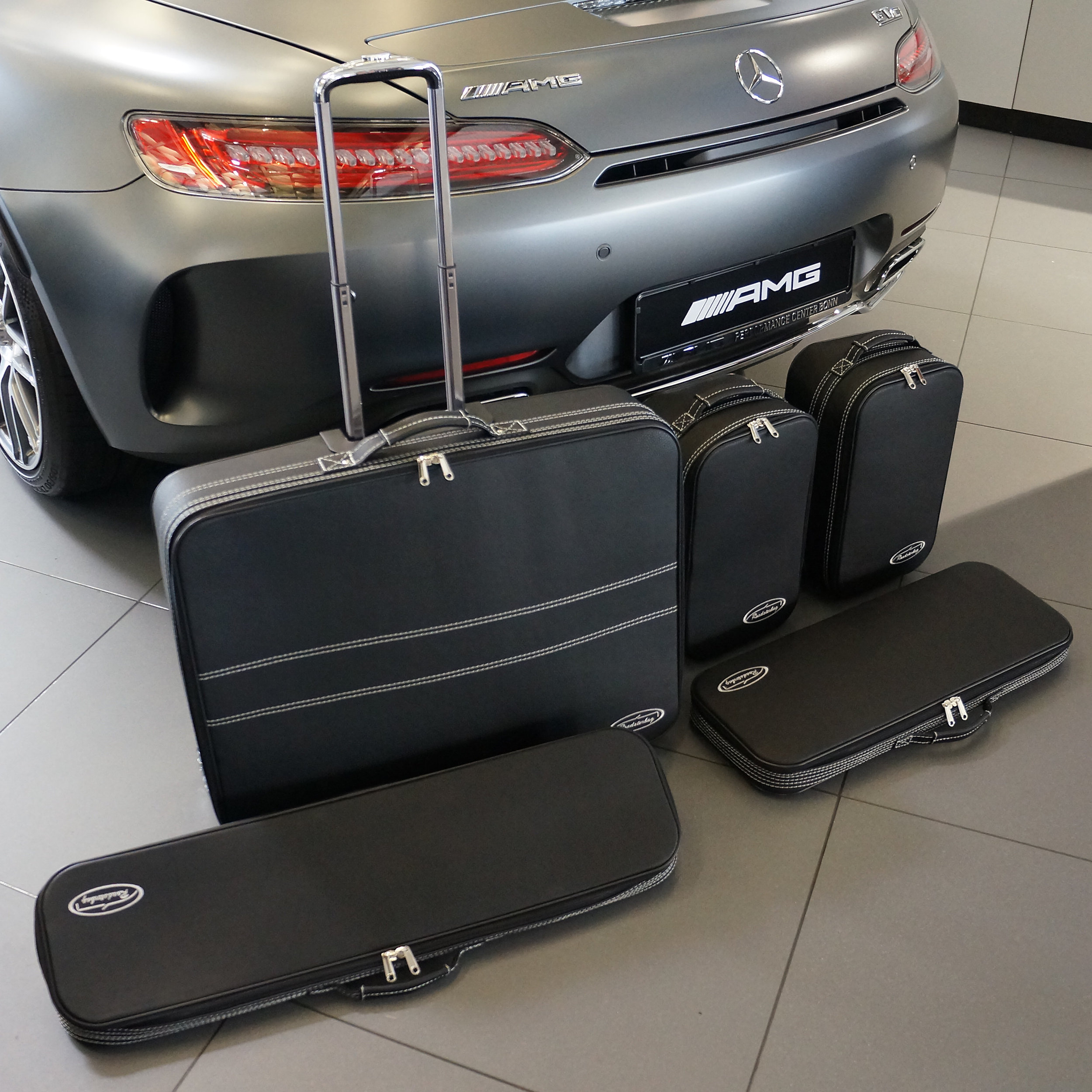 Roadsterbag 5-tlg. Kofferset mit 2 Rollen Mercedes AMG GT Roadster XXL 101 Liter