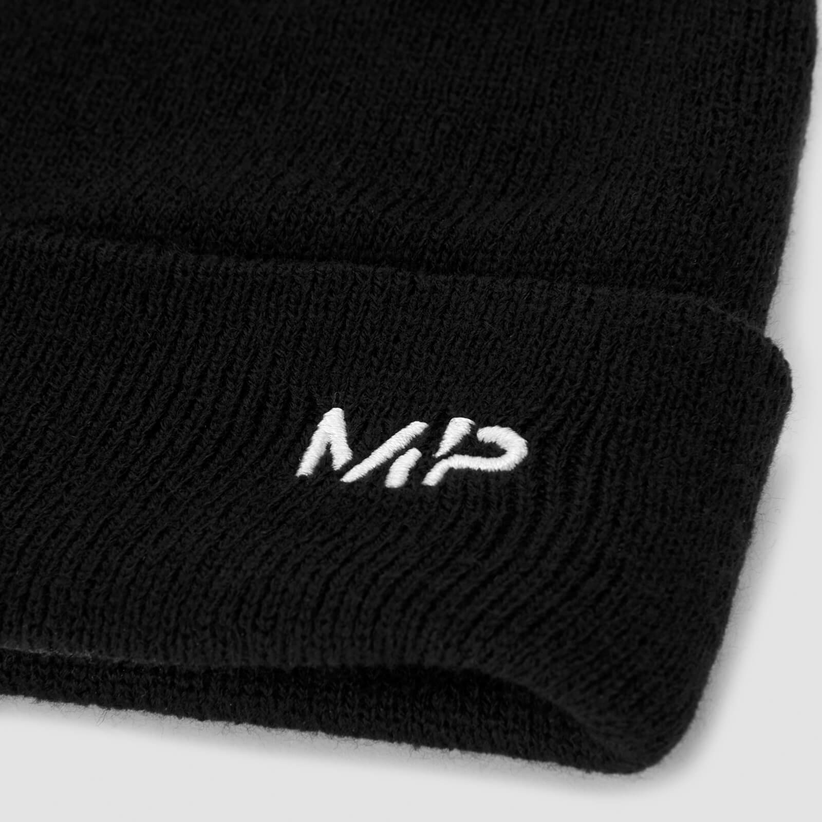 Bonnet à pompon MP – Noir/Blanc