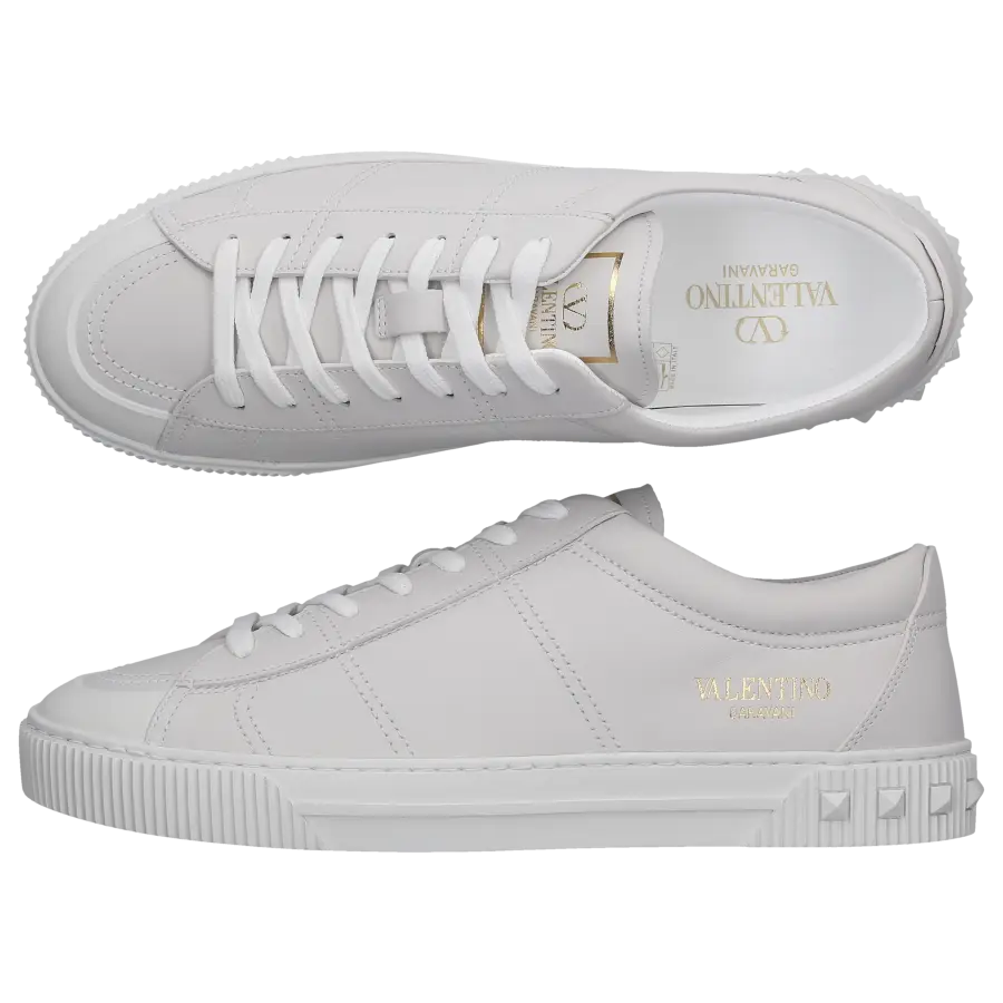 Valentino Garavani - Sneaker low CITYPLANET Kalbsleder - weiß