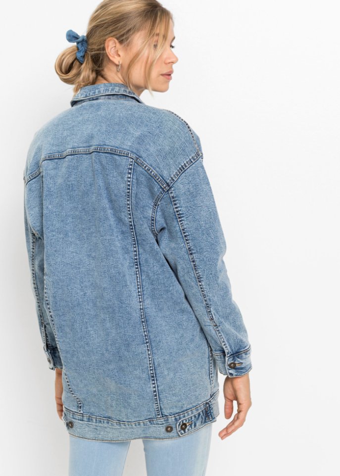 Jeansjacke in Oversize