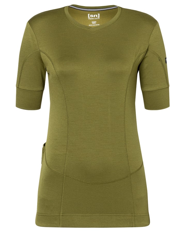 super.natural Merino Fahrradtrikot W GRAVA TEE in oliv günstig kaufen