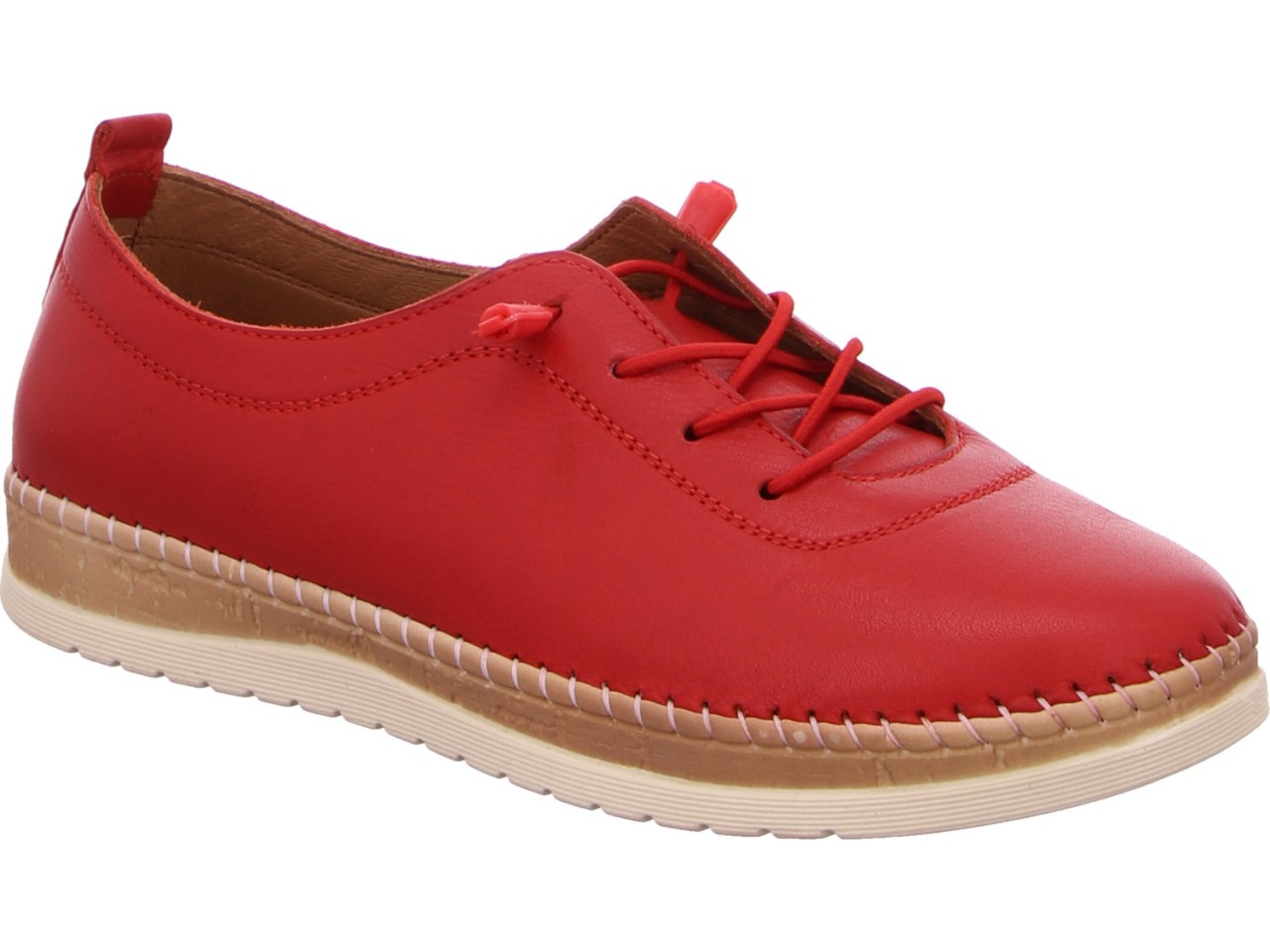 DIVERSE Komfort Schnürer rot Schnürhalbschuh rot