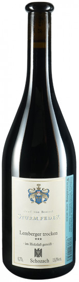 2019 Schozach Lemberger *** trocken - Weingut Graf von Bentzel-Sturmfeder