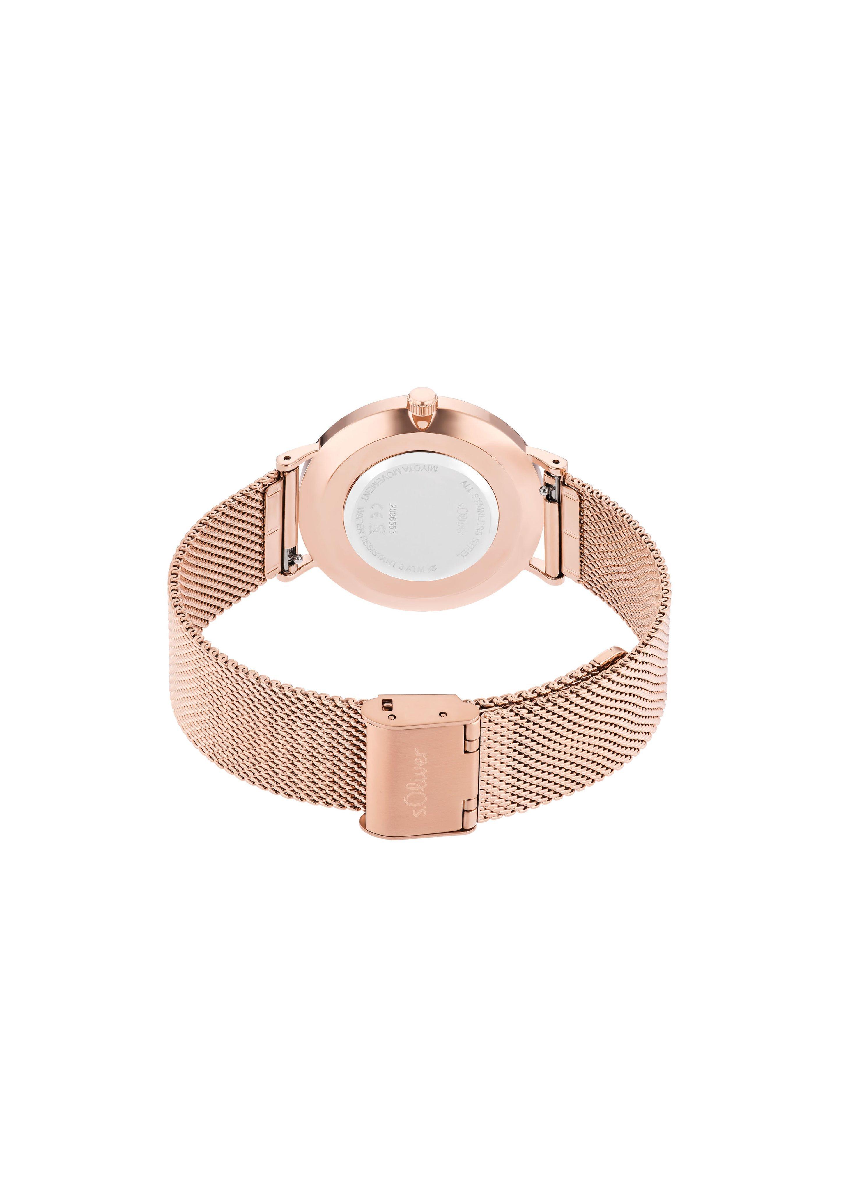 Armbanduhr mit Metallband  6009003-44B0