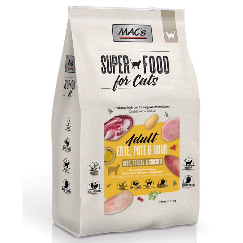 MAC's Superfood for Cats Adult Ente, Pute & Huhn