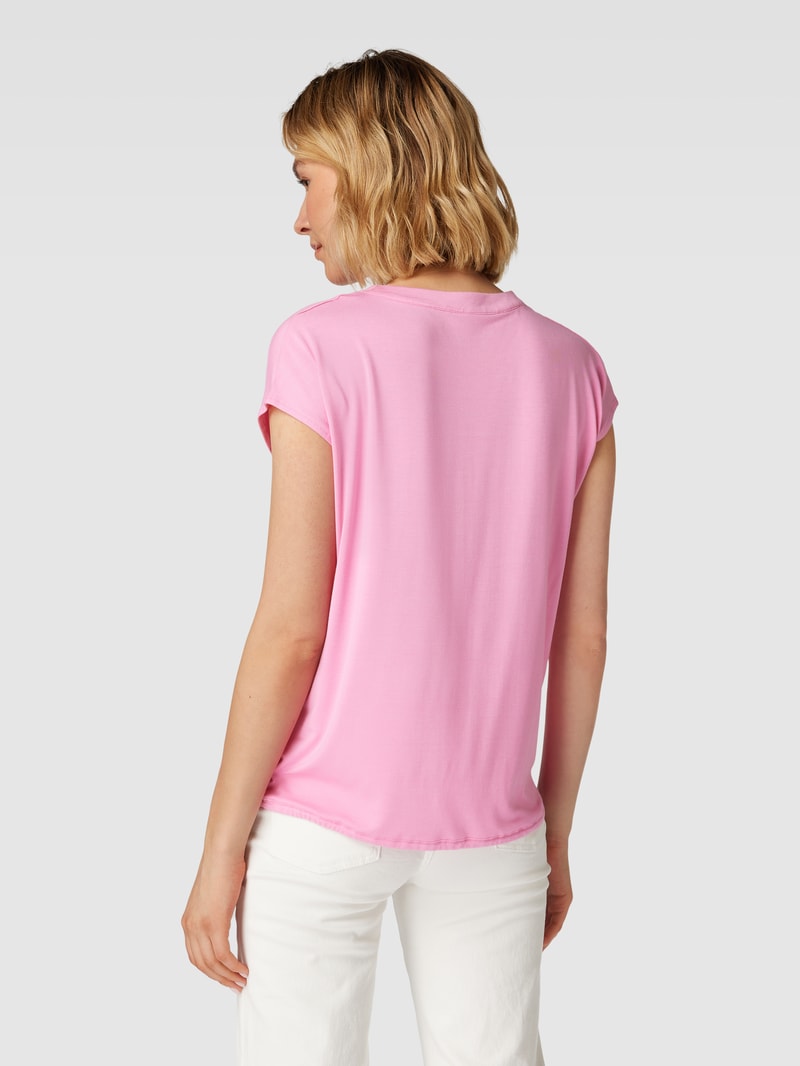 T-Shirt mit Kappärmeln in pink