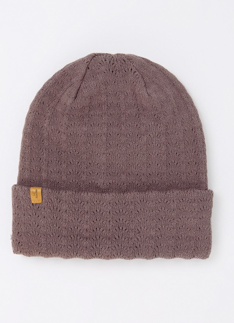 Lil 'Atelier NMFNalu fine-knit hat in organic cotton blend
