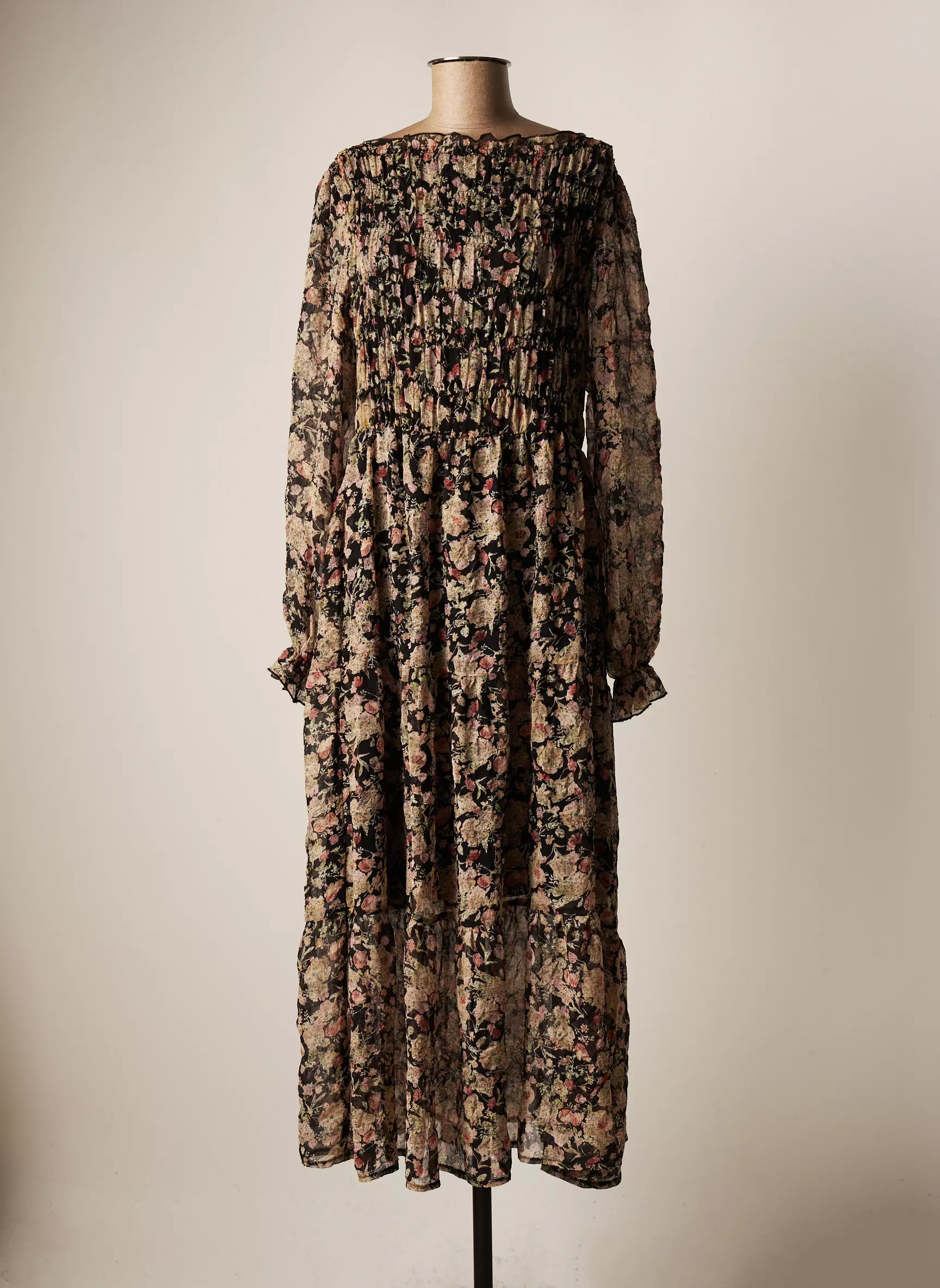 Cream Robes Longues Femme couleur noir