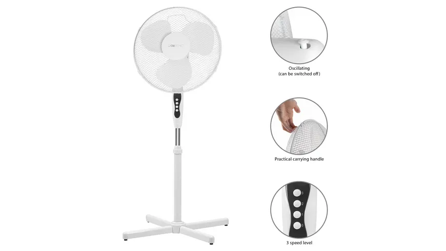 CLATRONIC Standventilator VL3603S weiß