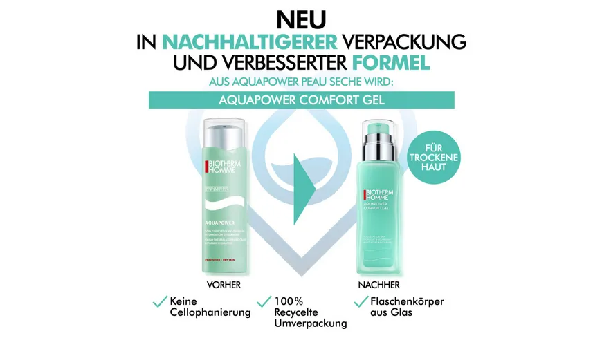 BIOTHERM HOMME Gesichtsgel Aquapower Comfort 75 ml