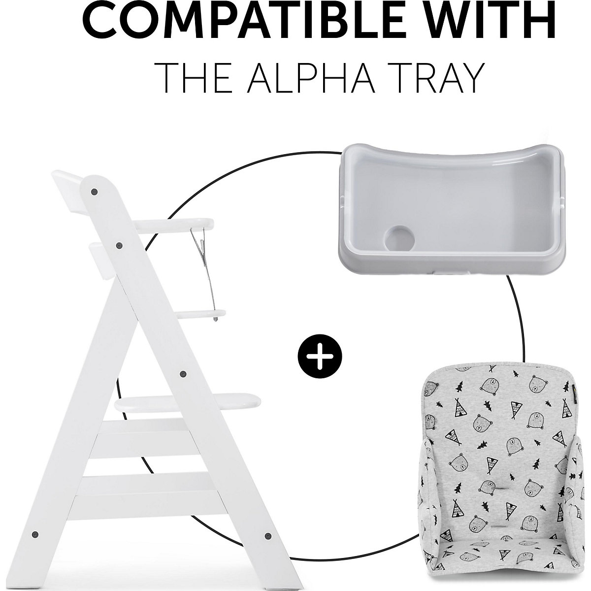 Sitzverkleinerer Alpha Cosy Select, Nordic Grey