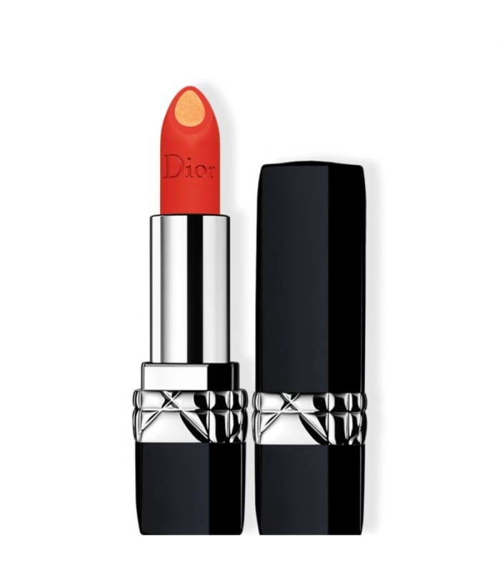 ROUGE DIOR DOUBLE ROUGE-Couleur Mate Métal & Contour Couture