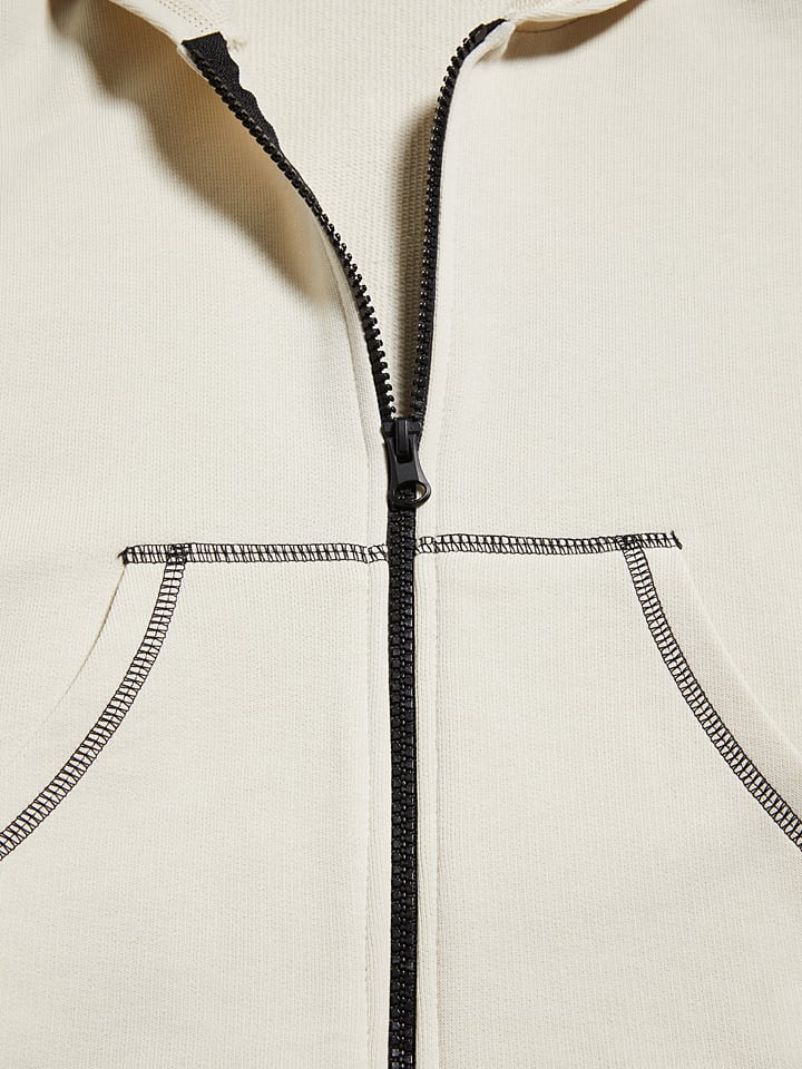 Sisley Sweatjacke in Creme günstig kaufen