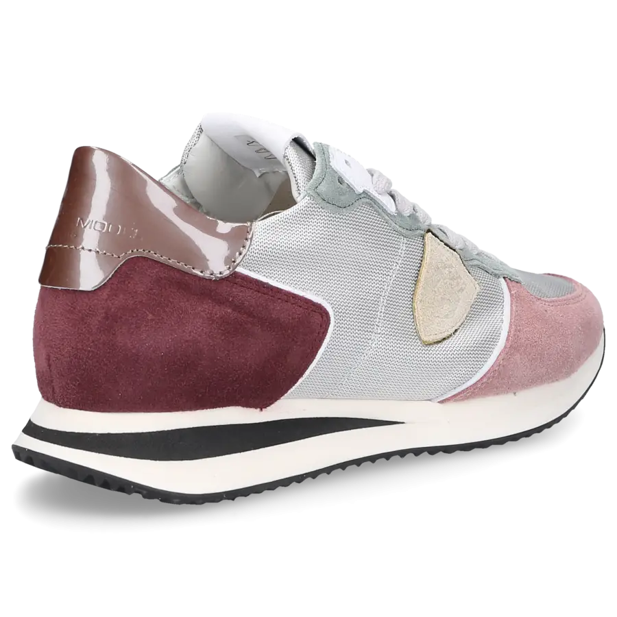 Philippe Model - Sneaker low TZLD-WR11 Veloursleder - silber
