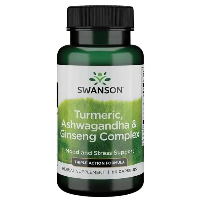 Swanson kapsule punog spektra kurkume i ašvagande s ginsengom