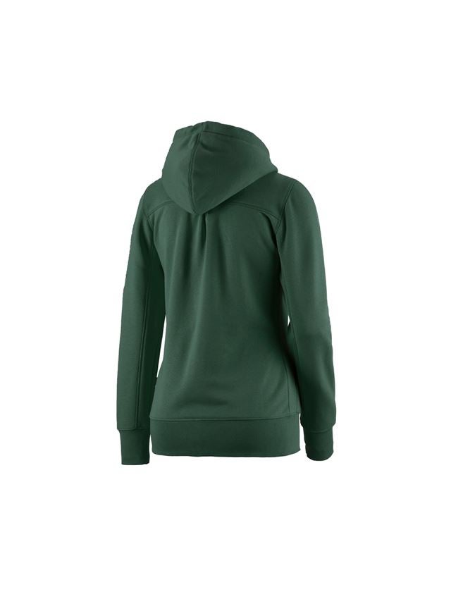 e.s. Hoody-Sweatjacke poly cotton, Damen