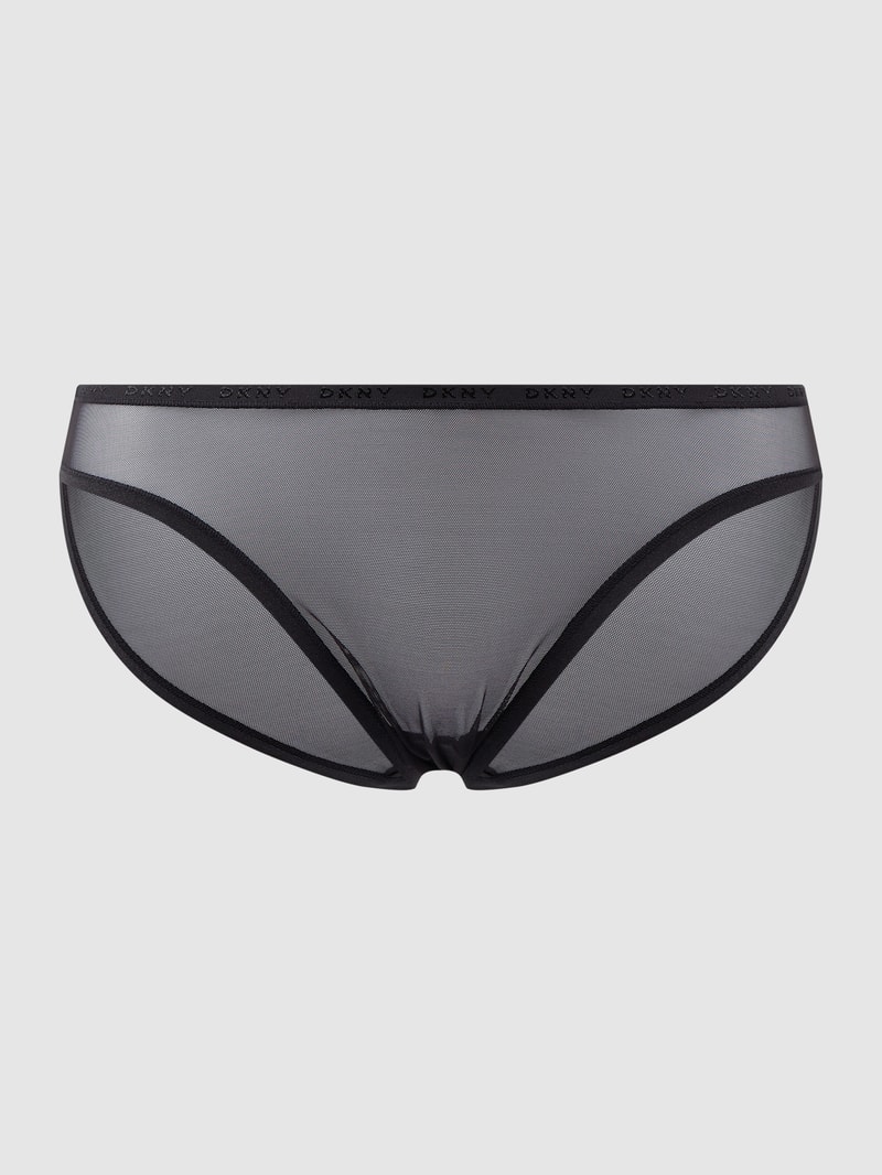 Slip aus Mesh in schwarz