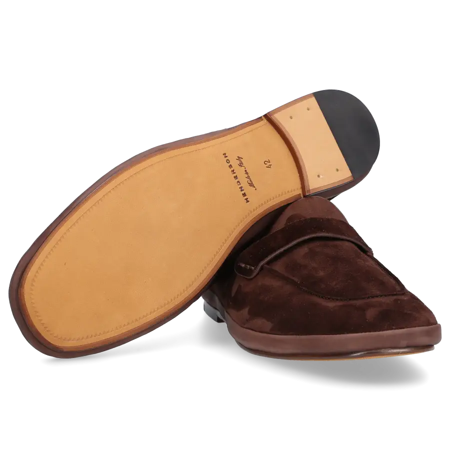 Henderson - Loafer ERNESTO Veloursleder - braun