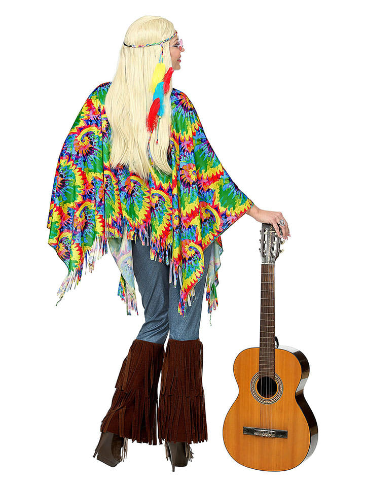 Carnival Party 2tlg. Kostüm ''Hippie'' in Bunt günstig kaufen onesize