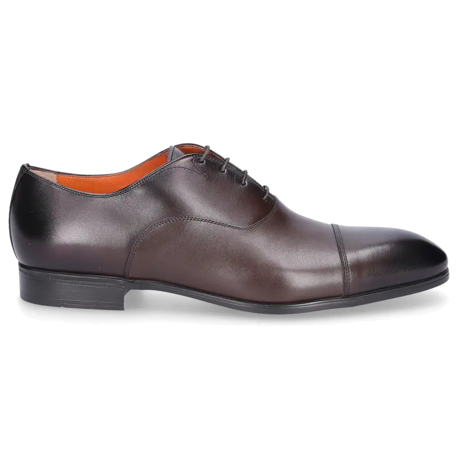 Santoni - Businessschuhe Oxford 11011 Kalbsleder - braun