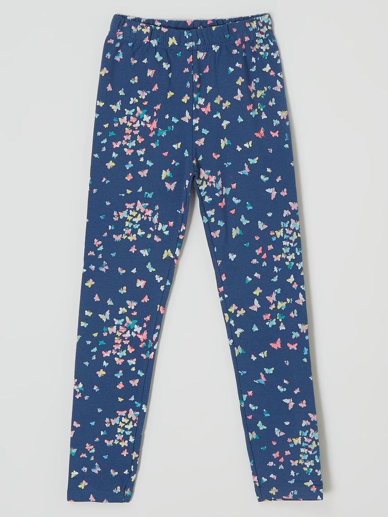 Leggings mit Stretch-Anteil in blau