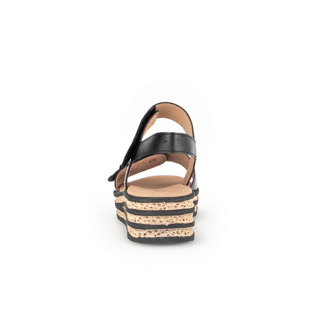 Gabor fashion Plateau Sandale schwarz