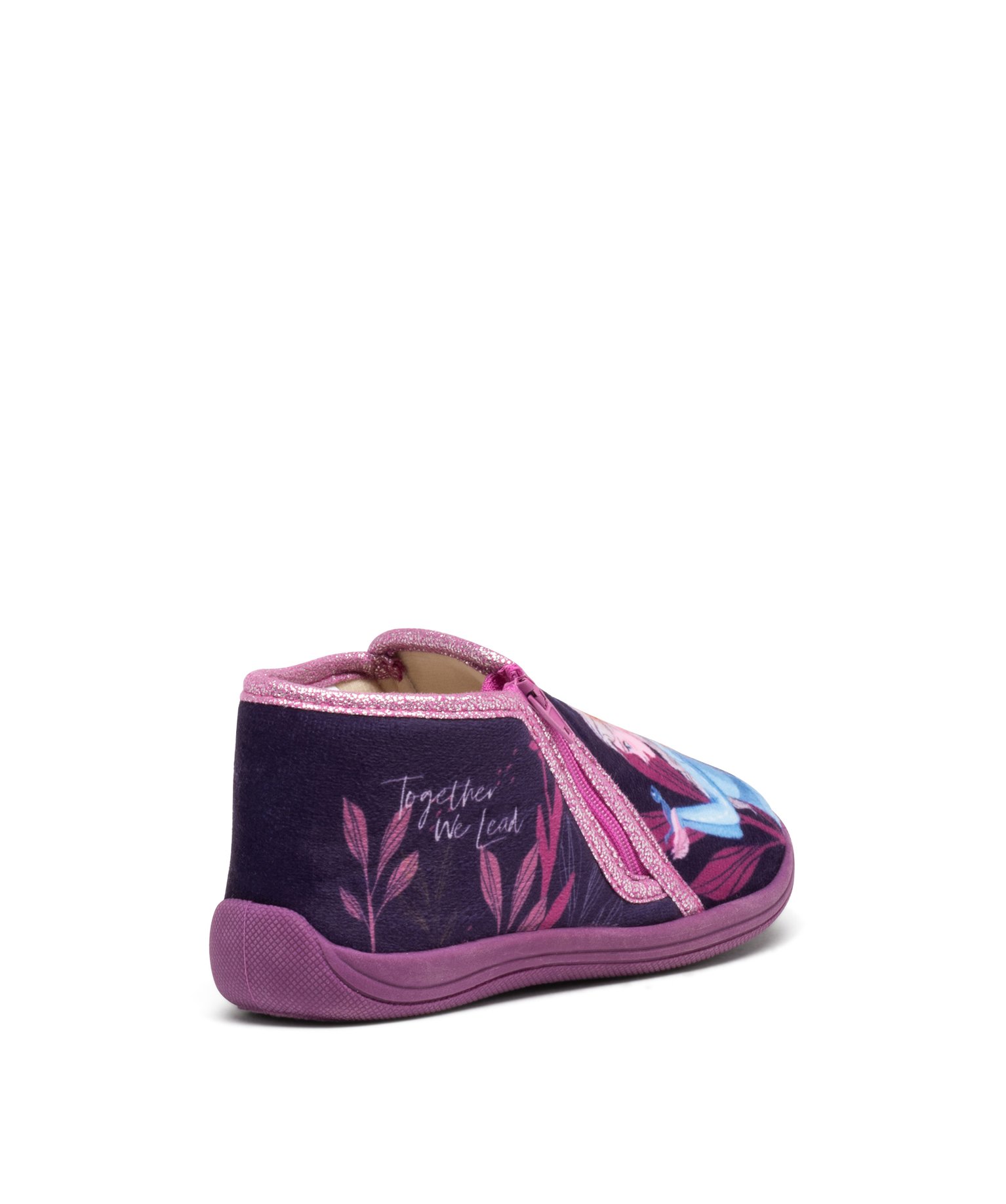 Chaussons fille bottillons à zip La Reine des Neiges - DS violet | GEMO