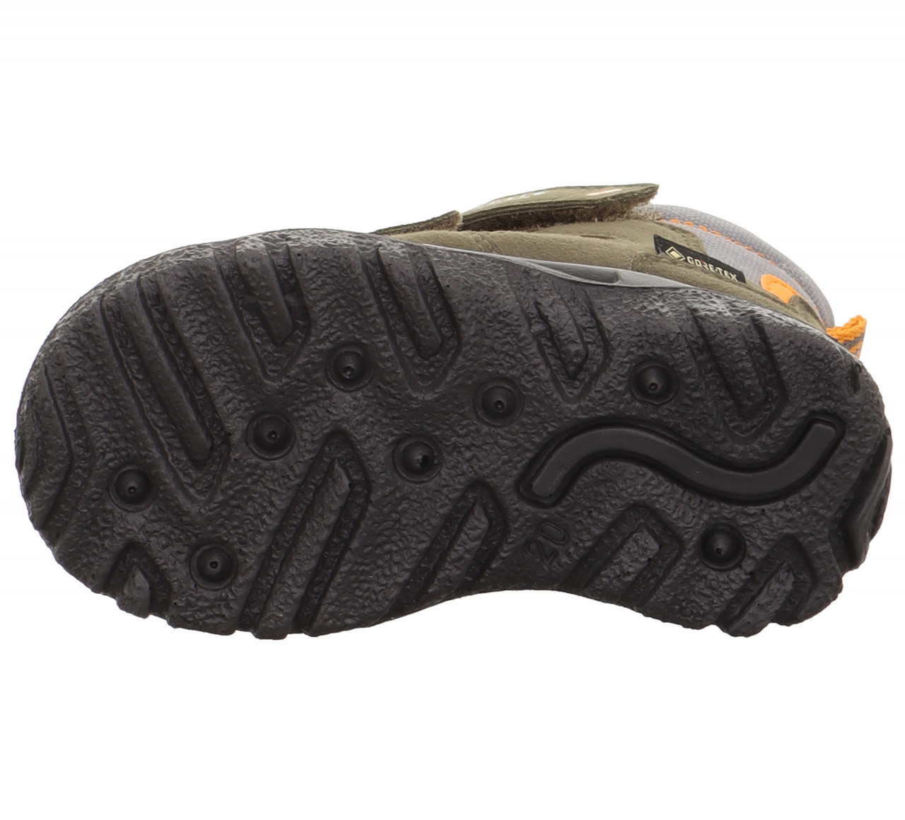 HUSKY1 - Grün/Orange Boots mit Klettverschluss