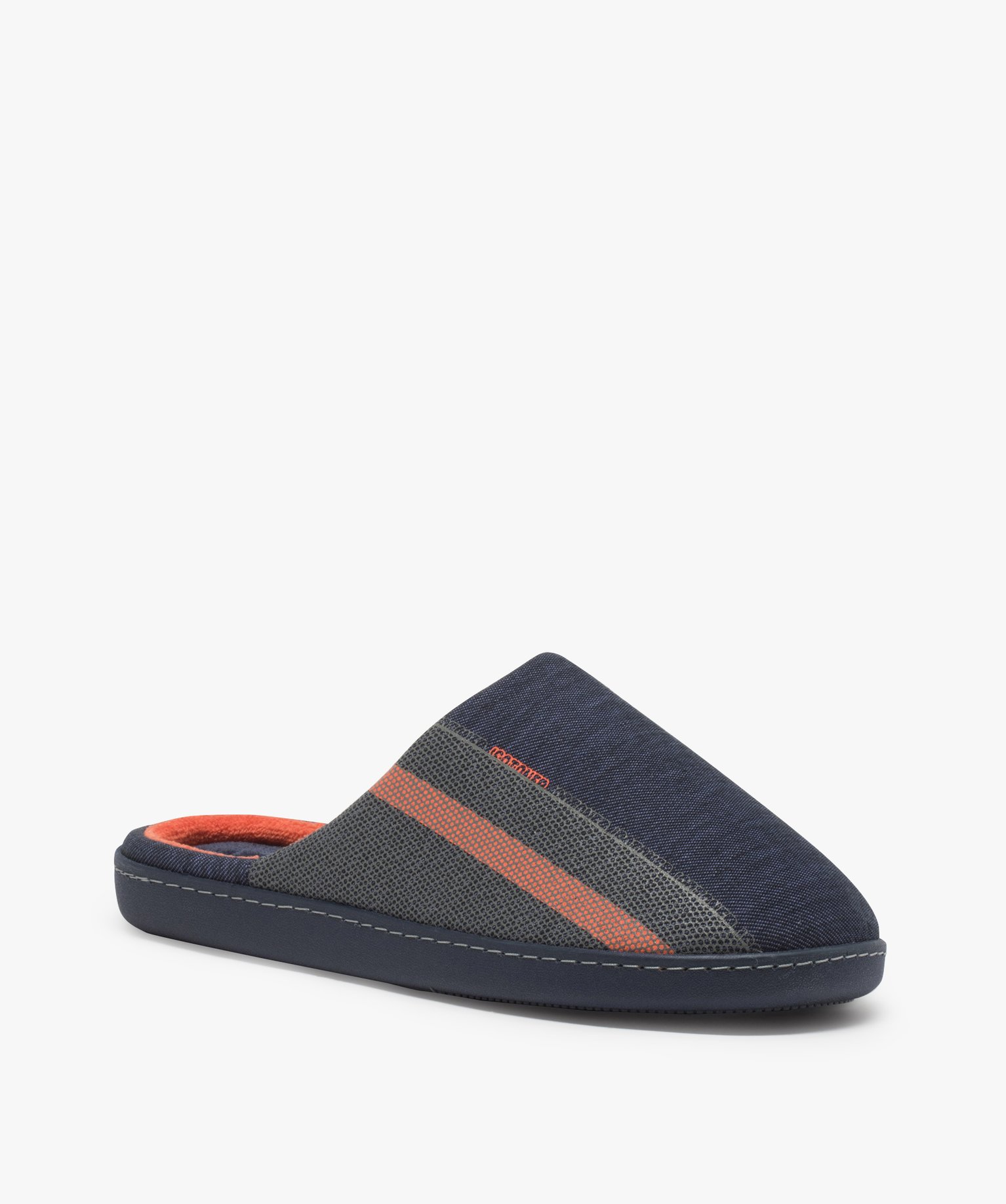 Chaussons homme mules d’intérieur dessus fantaisie - Isot... | GEMO