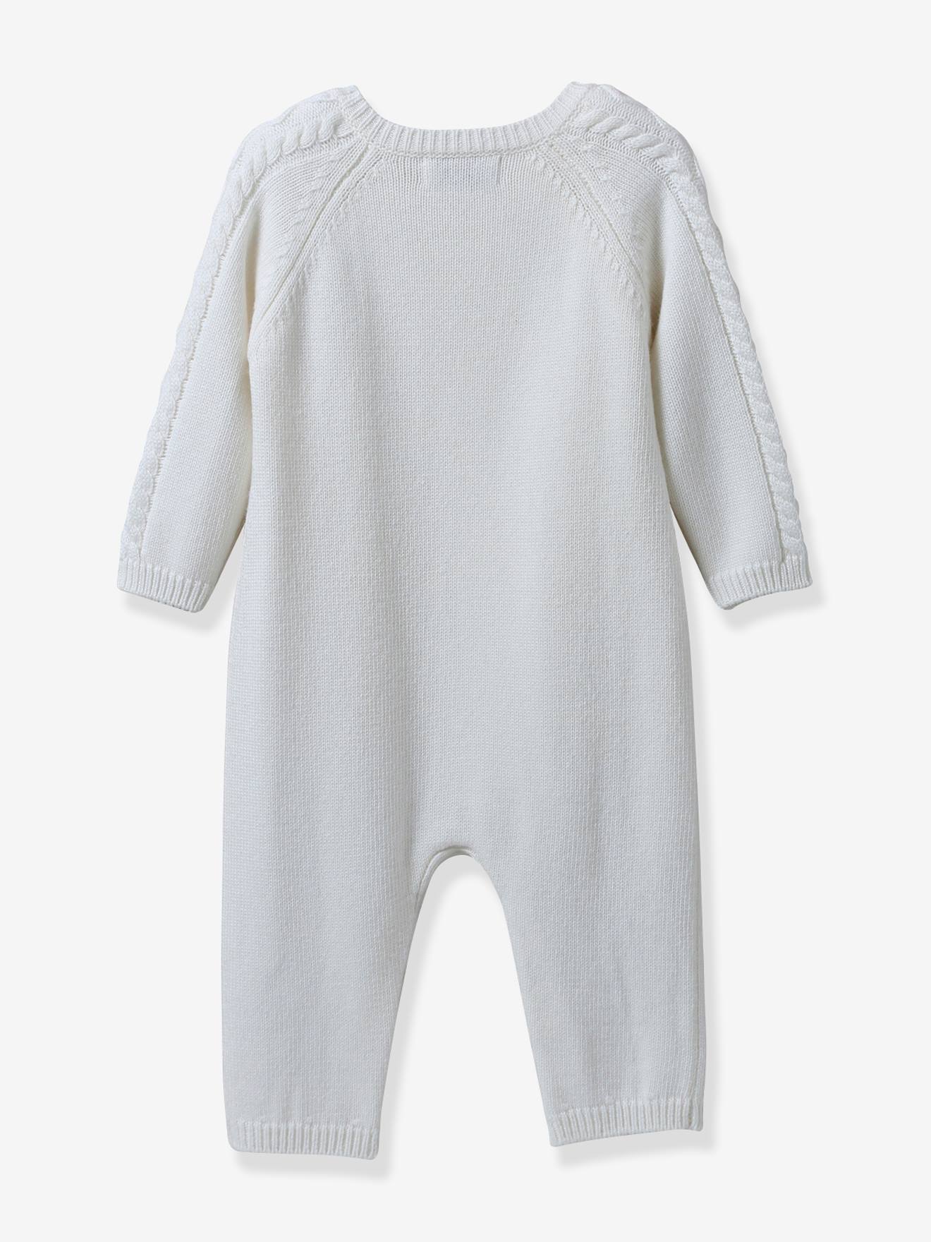 Cyrillus Baby Overall CYRILLUS mit Kaschmir - wollweiß