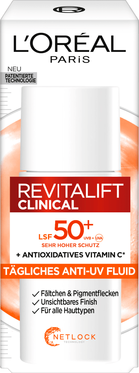 Gesichtscreme Revitalift Clinical Anti UV Fluid LSF 50+, 50 ml
