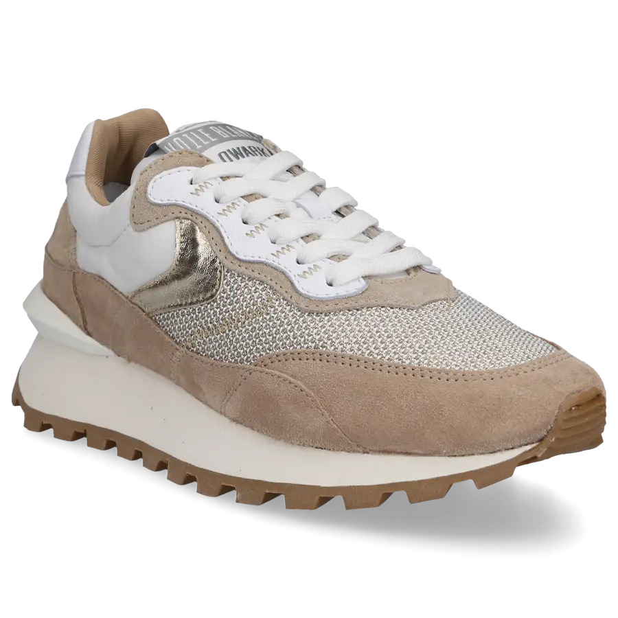 VOILE BLANCHE - Sneaker low QWARK Veloursleder - beige