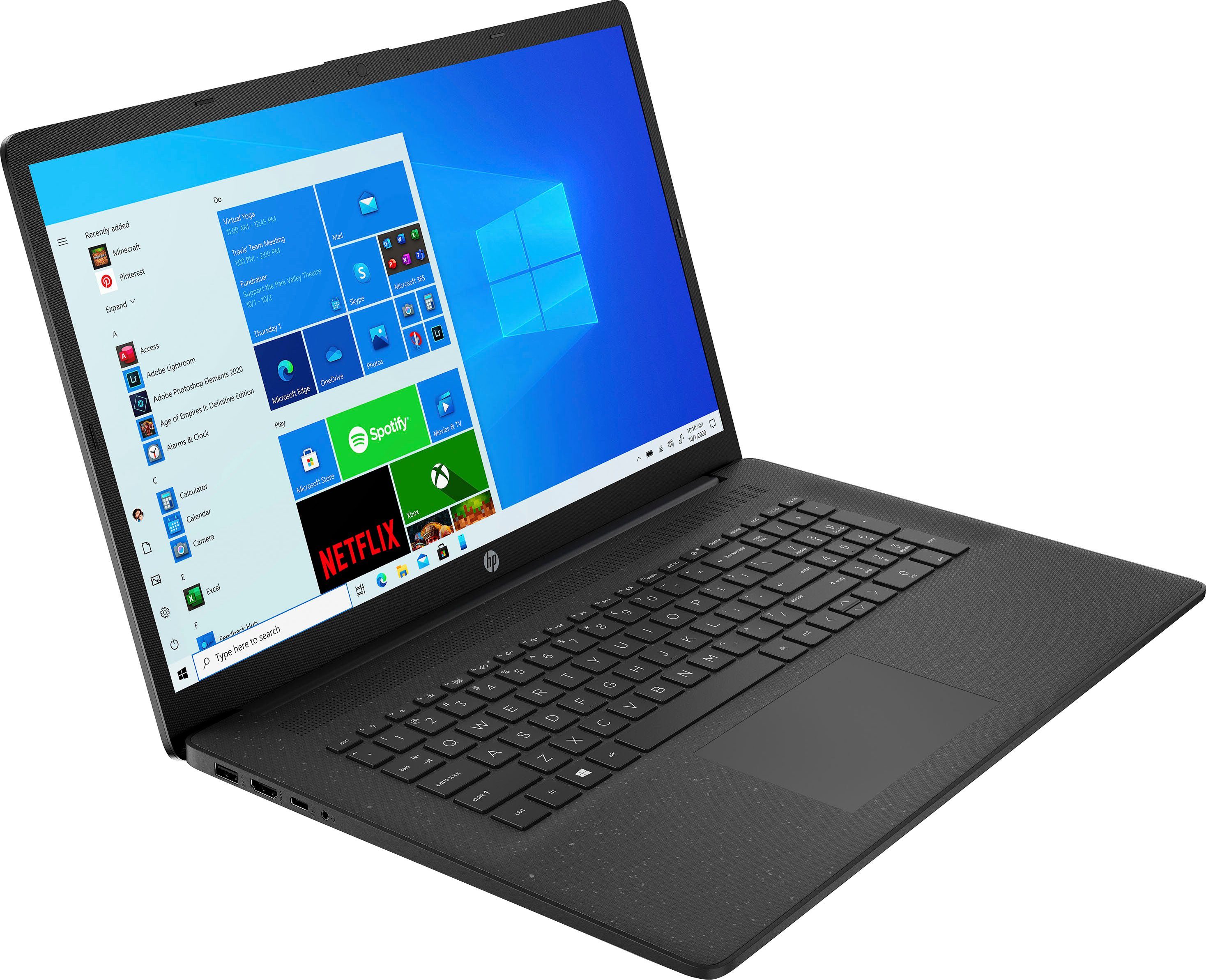 HP 17-cn0237ng Notebook (43,9 cm/17,3 Zoll, Intel Core i3 1115G4, UHD Graphics, 512 GB SSD)