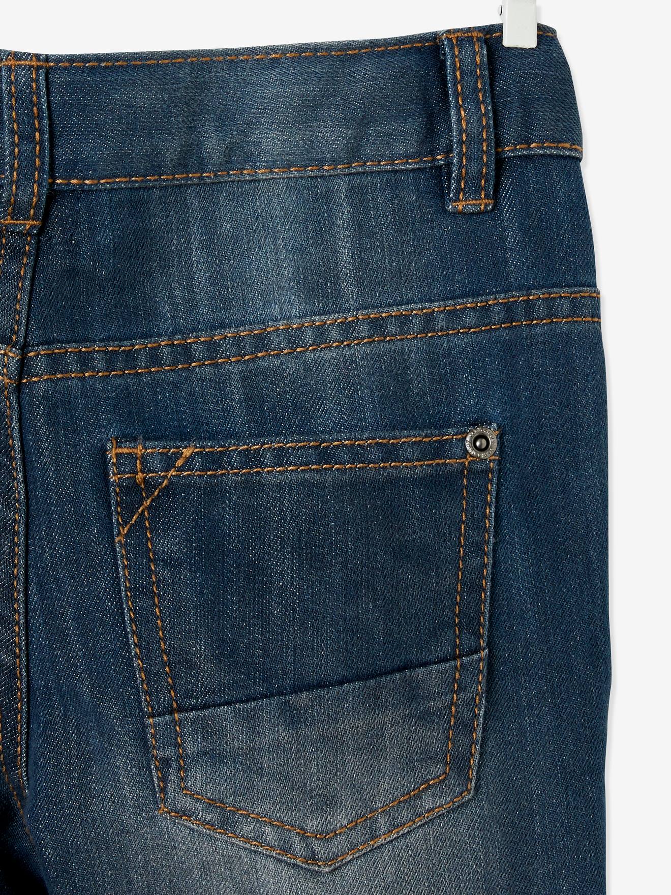 Jean droit indestructible MorphologiK tour de hanches FIN garçon denim brut