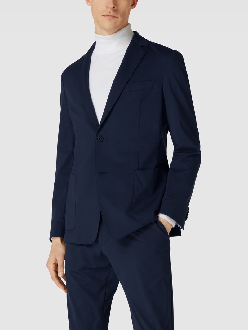 Sakko mit Naht-Details Modell 'Hanry' in marineblau