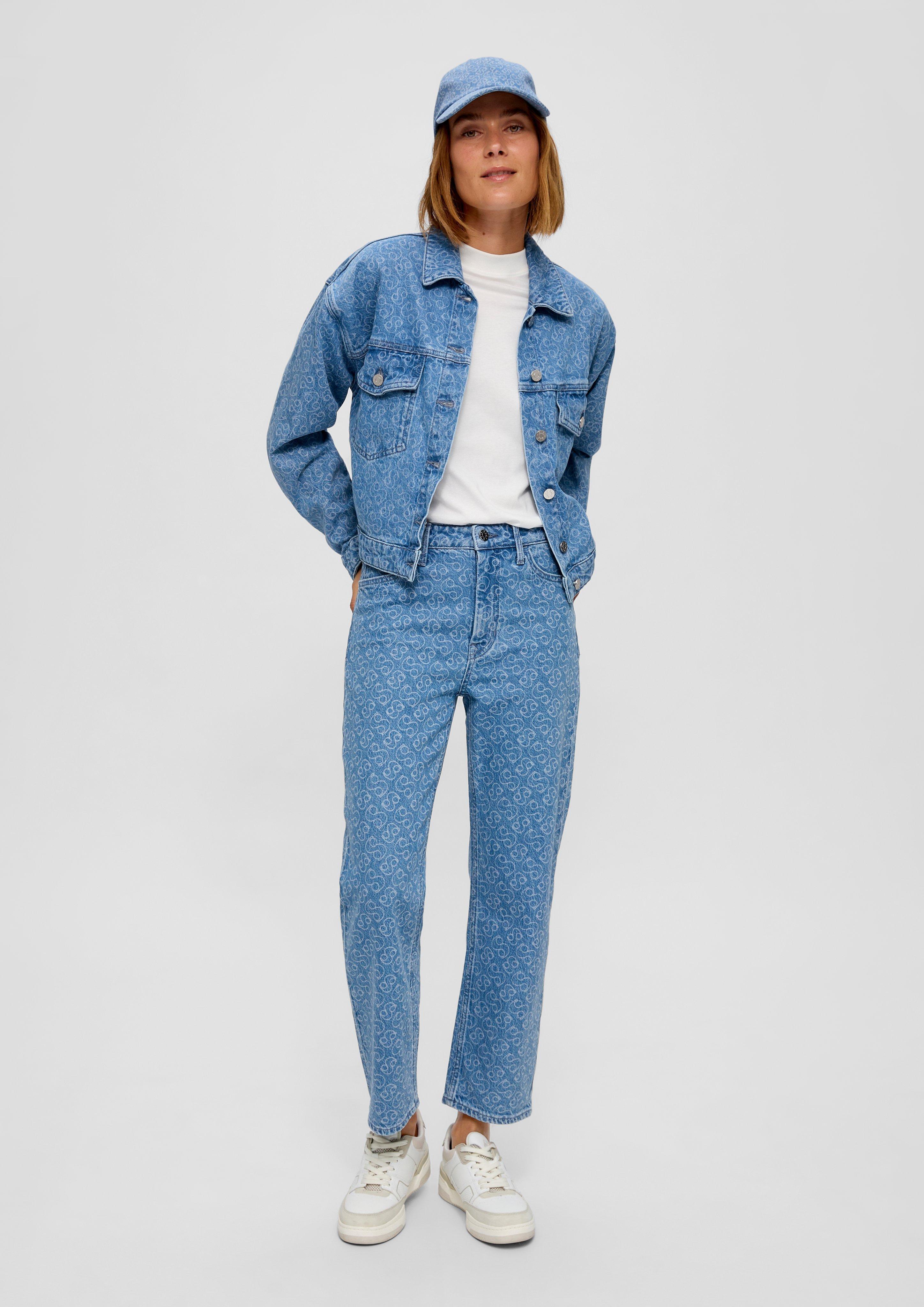 360° Denim / Jeansjacke mit Logo-Muster  2135823-53Z4
