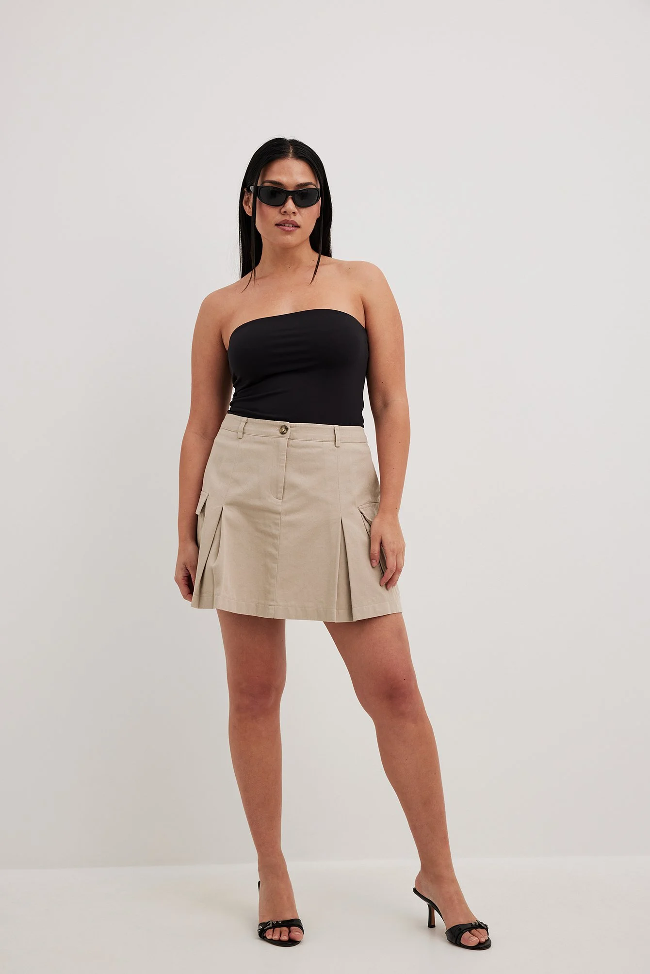Cargo-Minirock mit mittlerer Taille