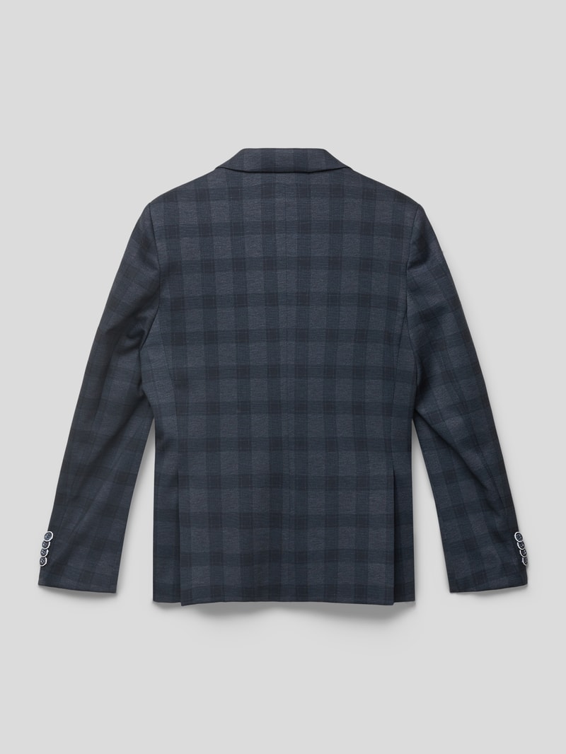 Blazer mit Allover-Muster in marineblau
