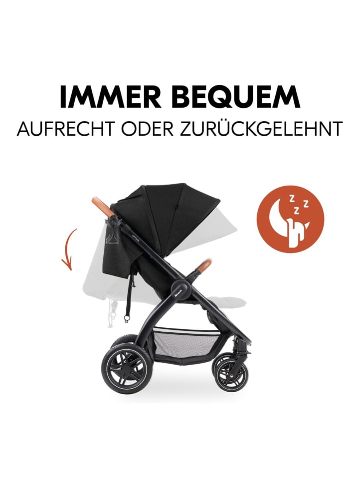 Hauck Buggy & Sportwagen UpTown Black (mit Liegefunktion in schwarz günstig kaufen onesize