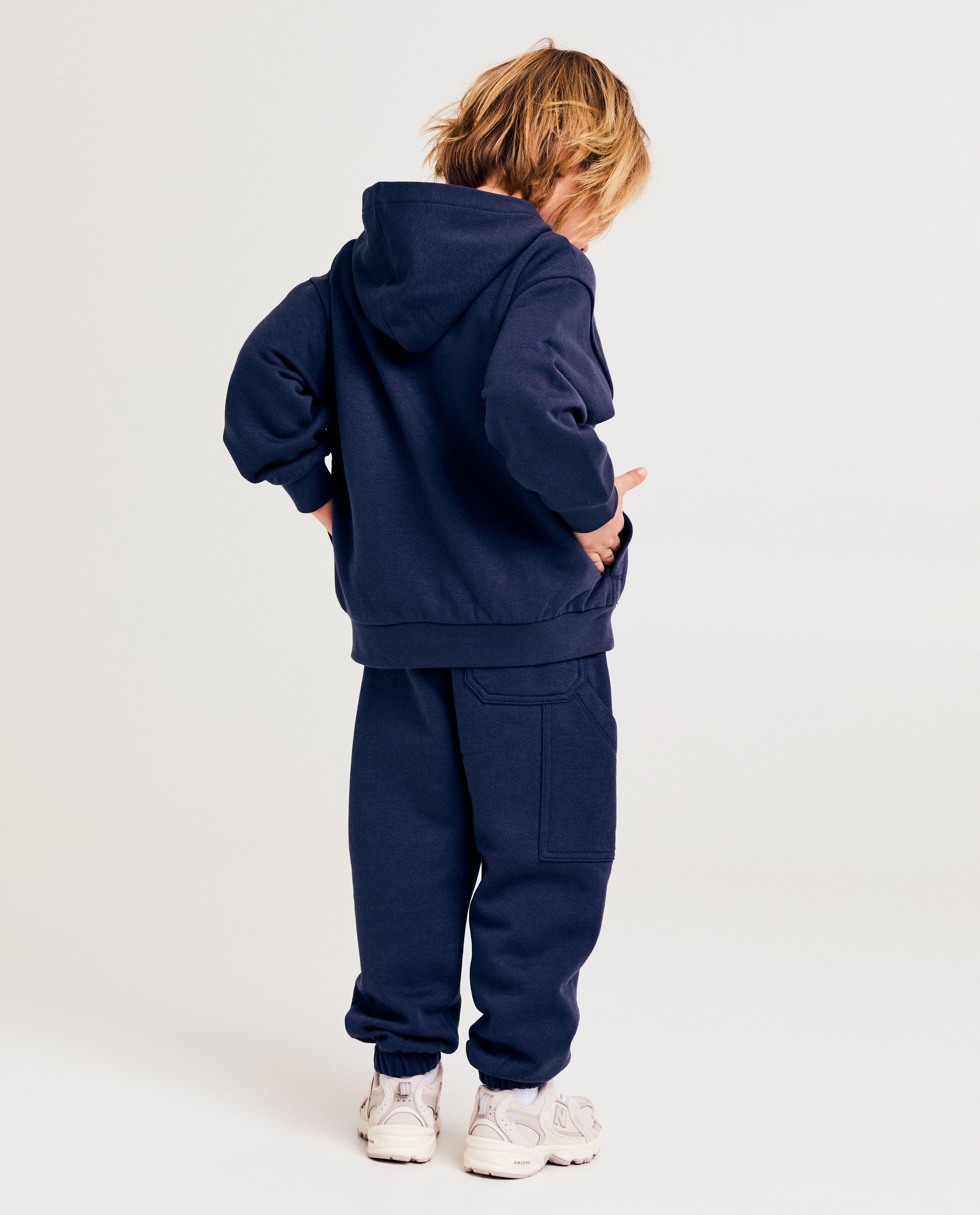 Pantaloni de trening albastru închis Besties, albastru închis