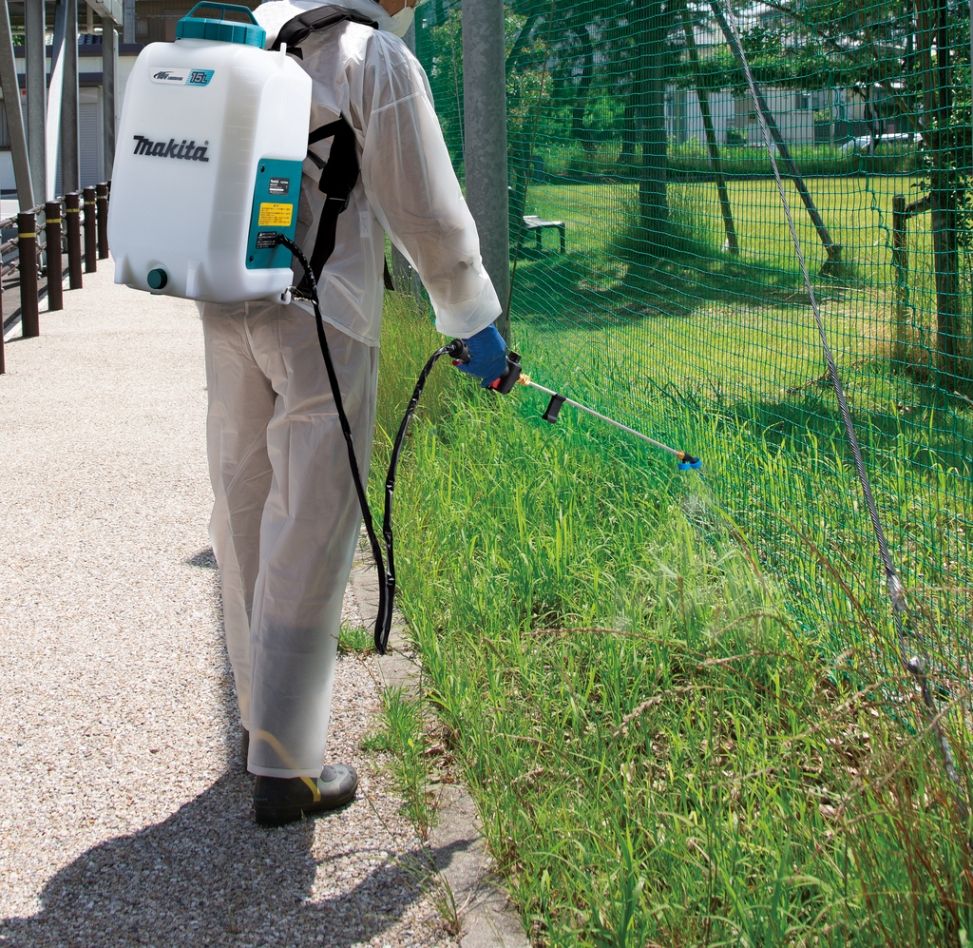 Makita DUS158Z trådløs ryggsprøyte 15 liter 18 volt ekskl. batterier og lader