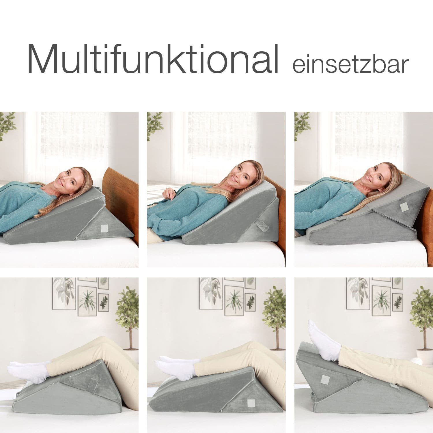 aktivshop Keilkissen, 7in1, 1-tlg., multifunktional einsetzbar