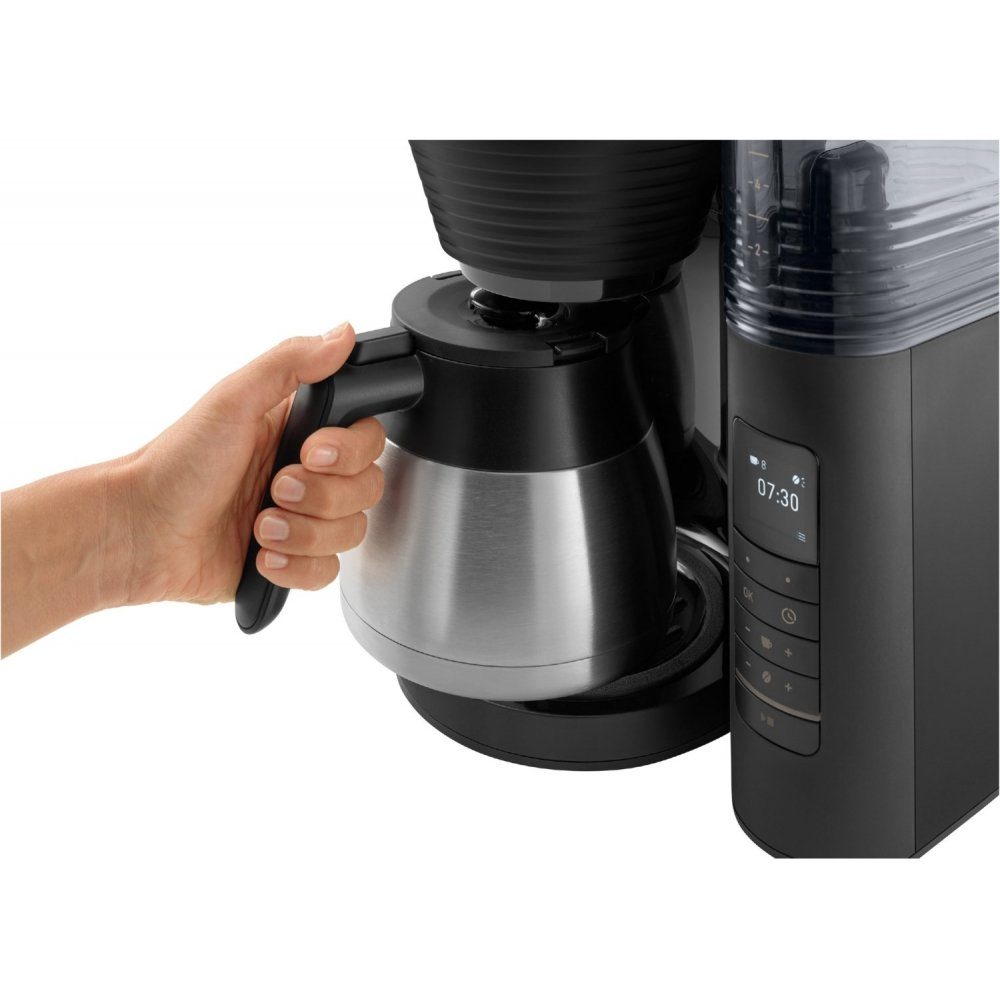 Melitta Kaffeemaschine mit Mahlwerk AromaFresh Therm Pro - Filterkaffeemaschine - schwarz