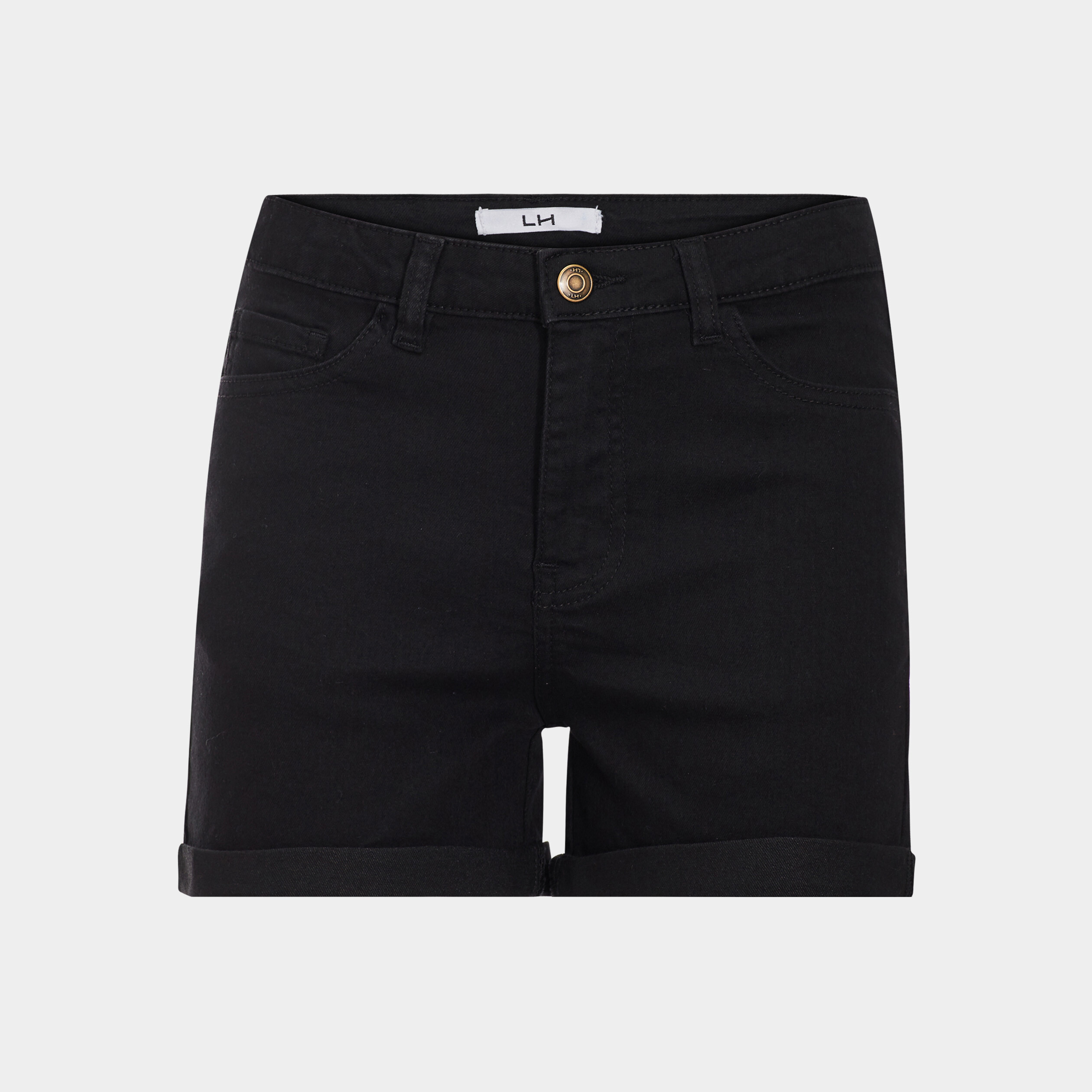 Short skinny 5 poches en jean noir femme | La Halle